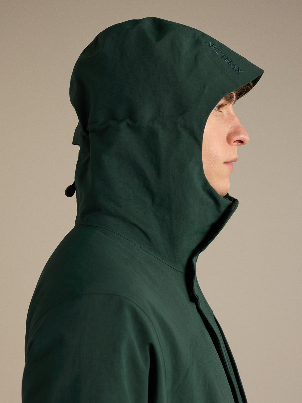 Therme Insulated Jacket Dark Jade Hood
