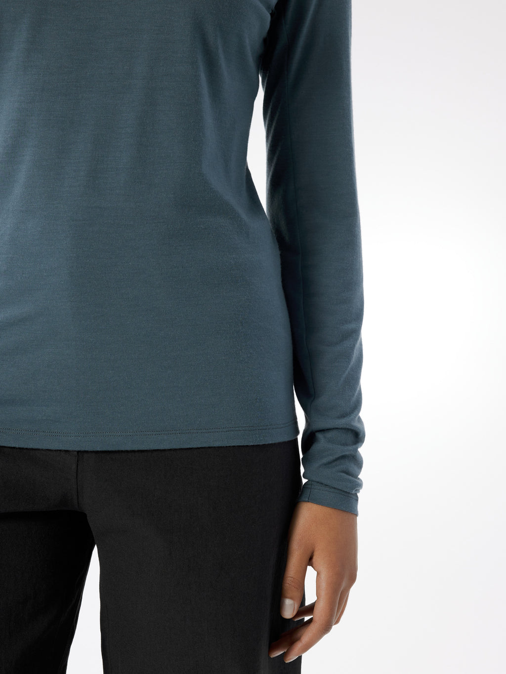 Frame Crew Neck Shirt LS Women's Neptune Detail 1