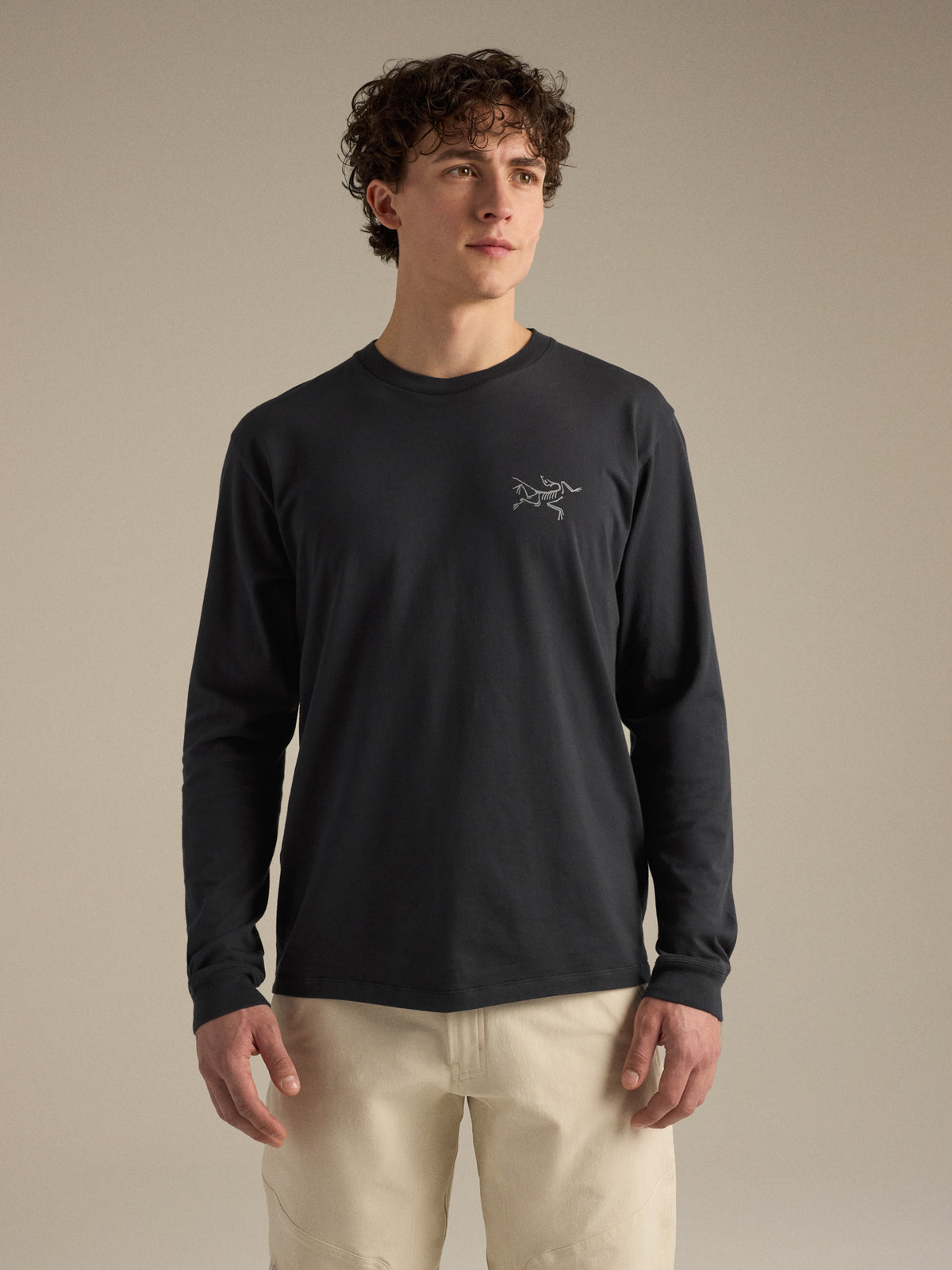 Kragg SL Cotton Shirt LS Black Front View