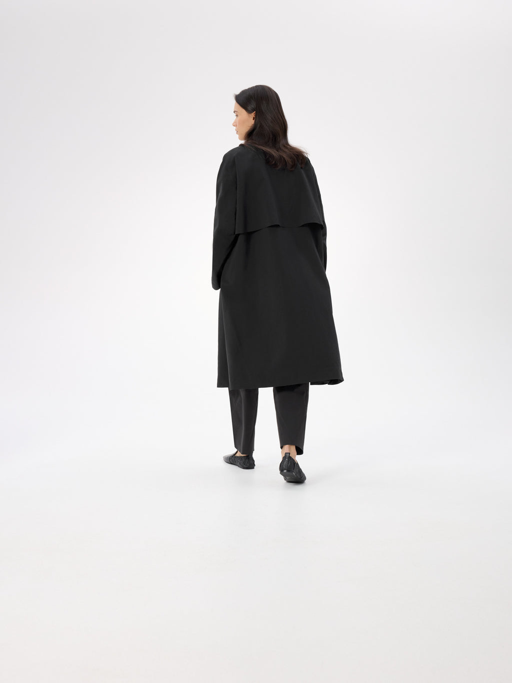 Nitra SL Trench Coat Women's Black Back View