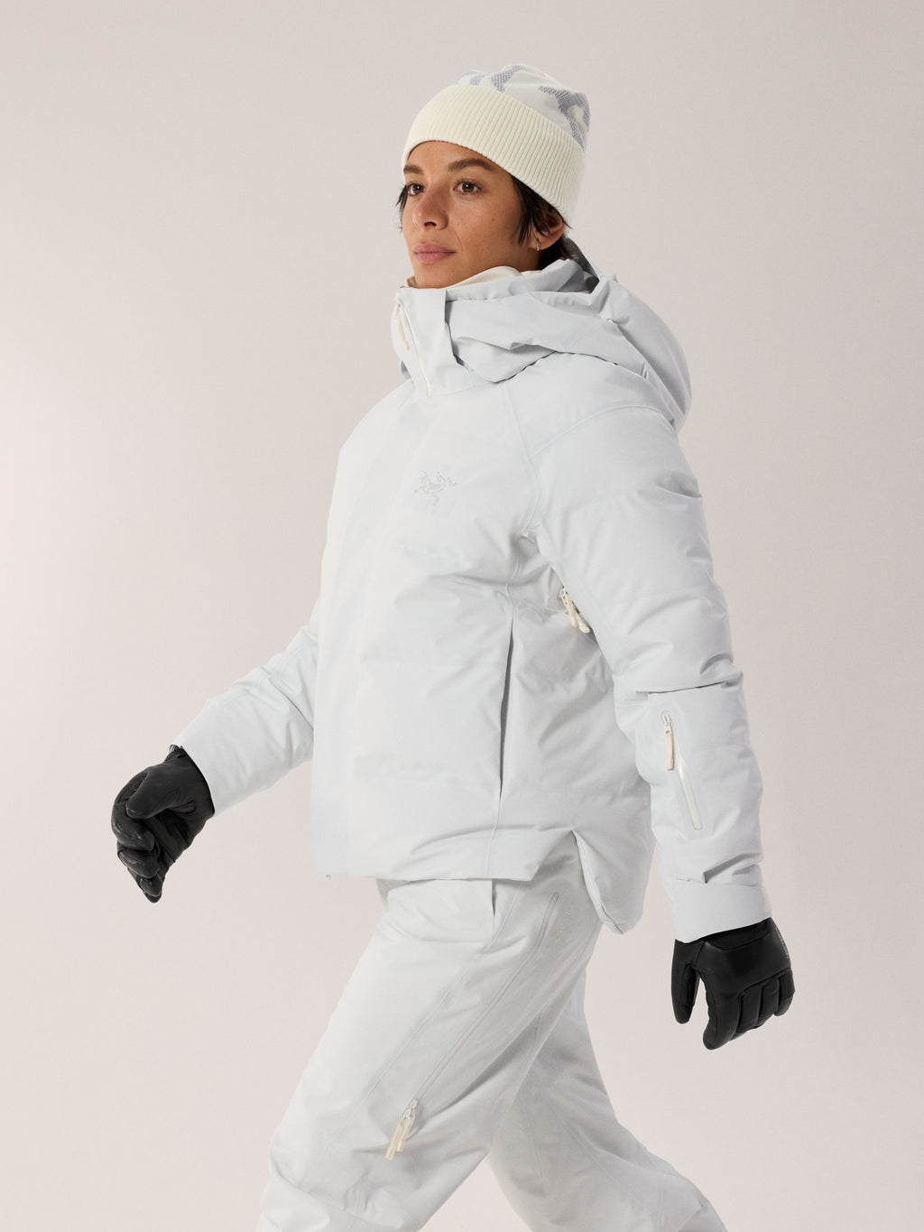 Andessa Down Jacket Women's Arctic Silk Side View
