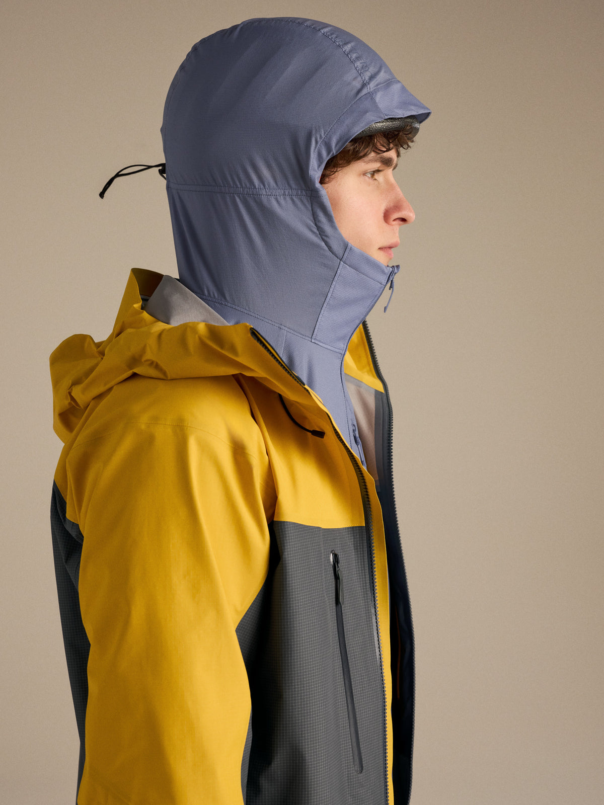 Delta Hybrid Hoody Stratus Hood