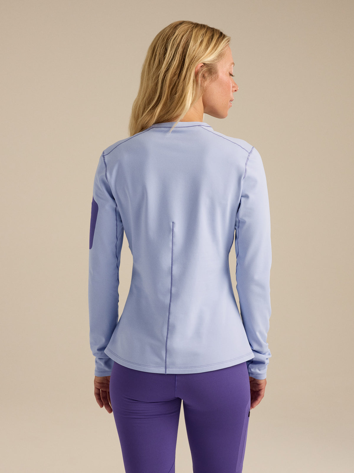 Rho Crew Neck LS Women's Kasumi / Blurple Back View