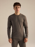 Satoro Merino Wool Crew Neck LS Mongoose Front View