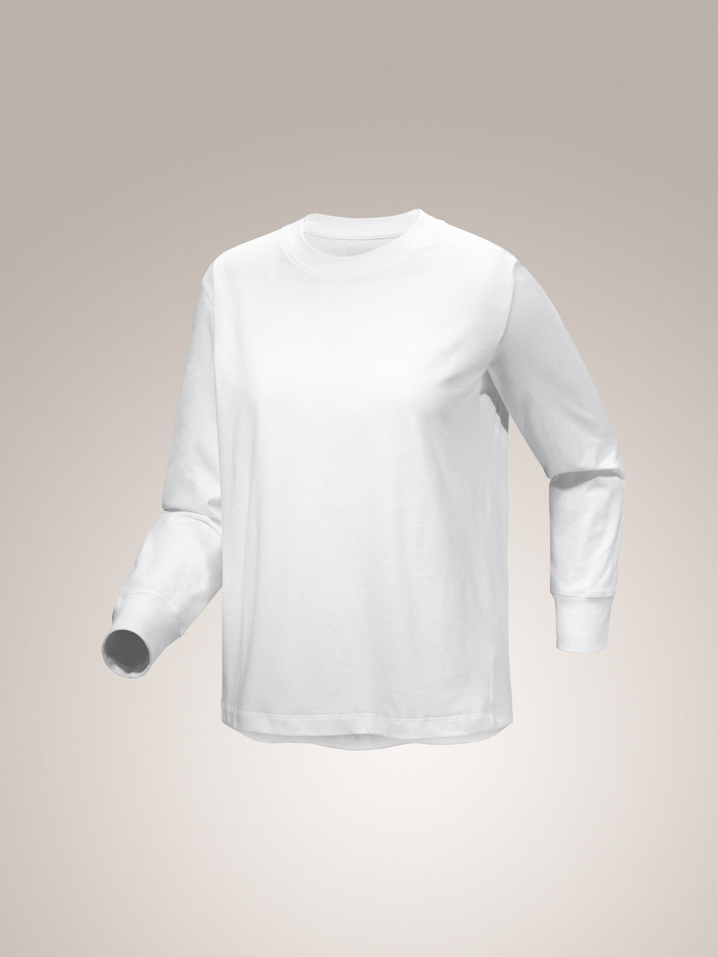 Kragg Cotton Bird Crew Neck Shirt LS Women's White Light / White 