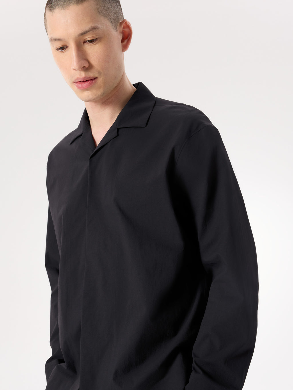 Cusec Shirt LS Black Detail 1