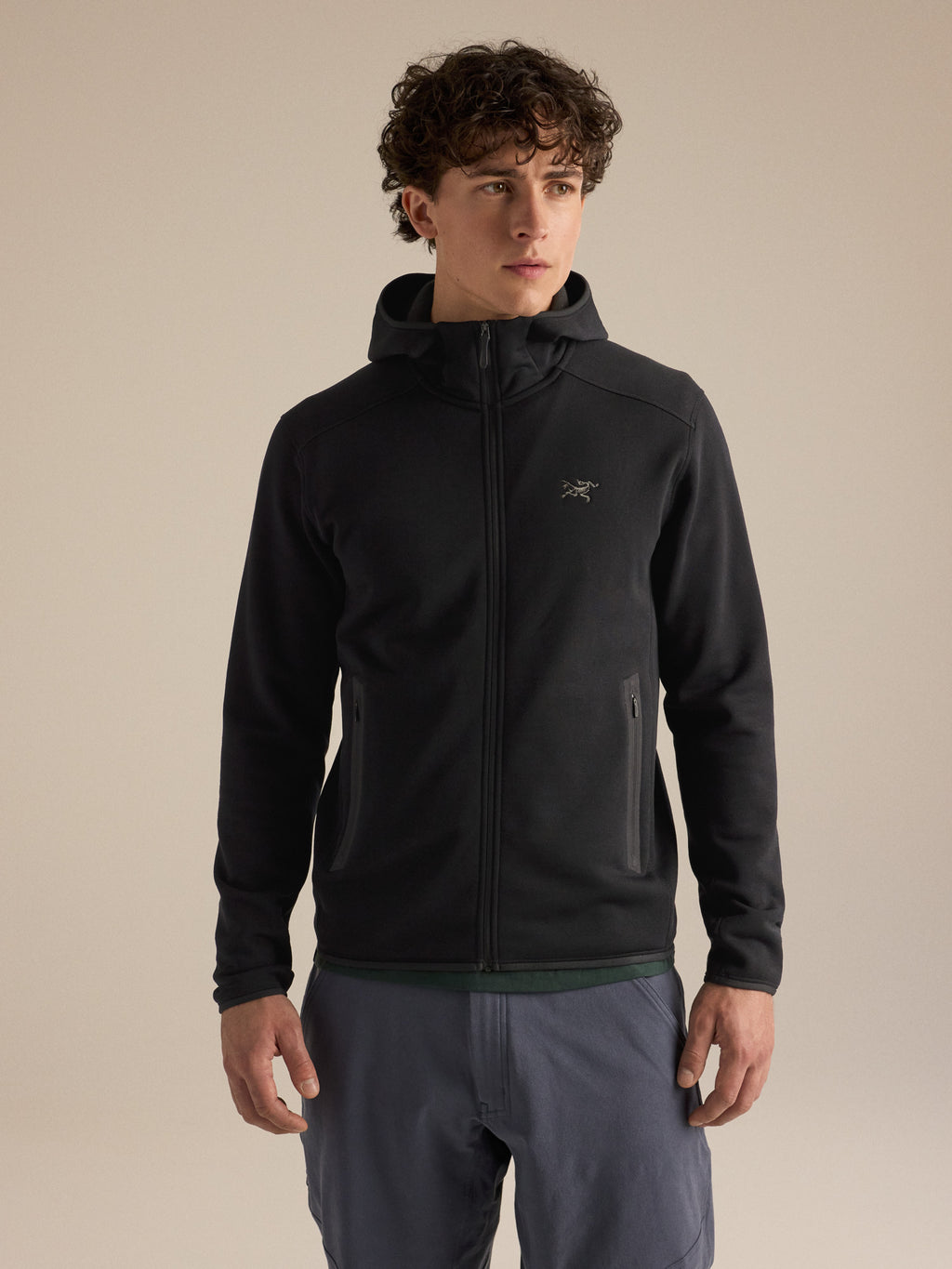 Kyanite Hoody Black Front View