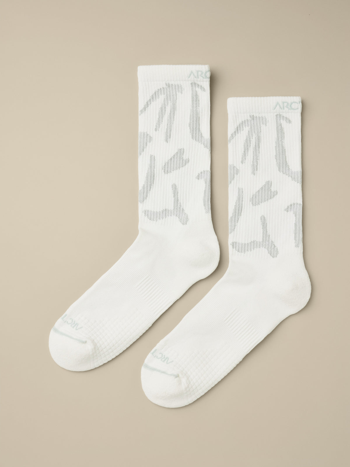 Synthetic Mid Grotto Sock White/Pearl Gray Hover