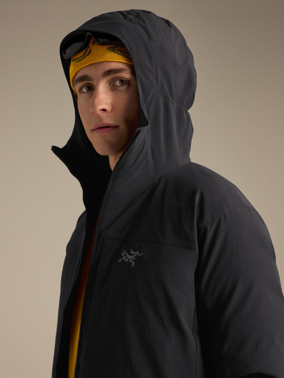 Epsilon Down Hoody Black Detail 1