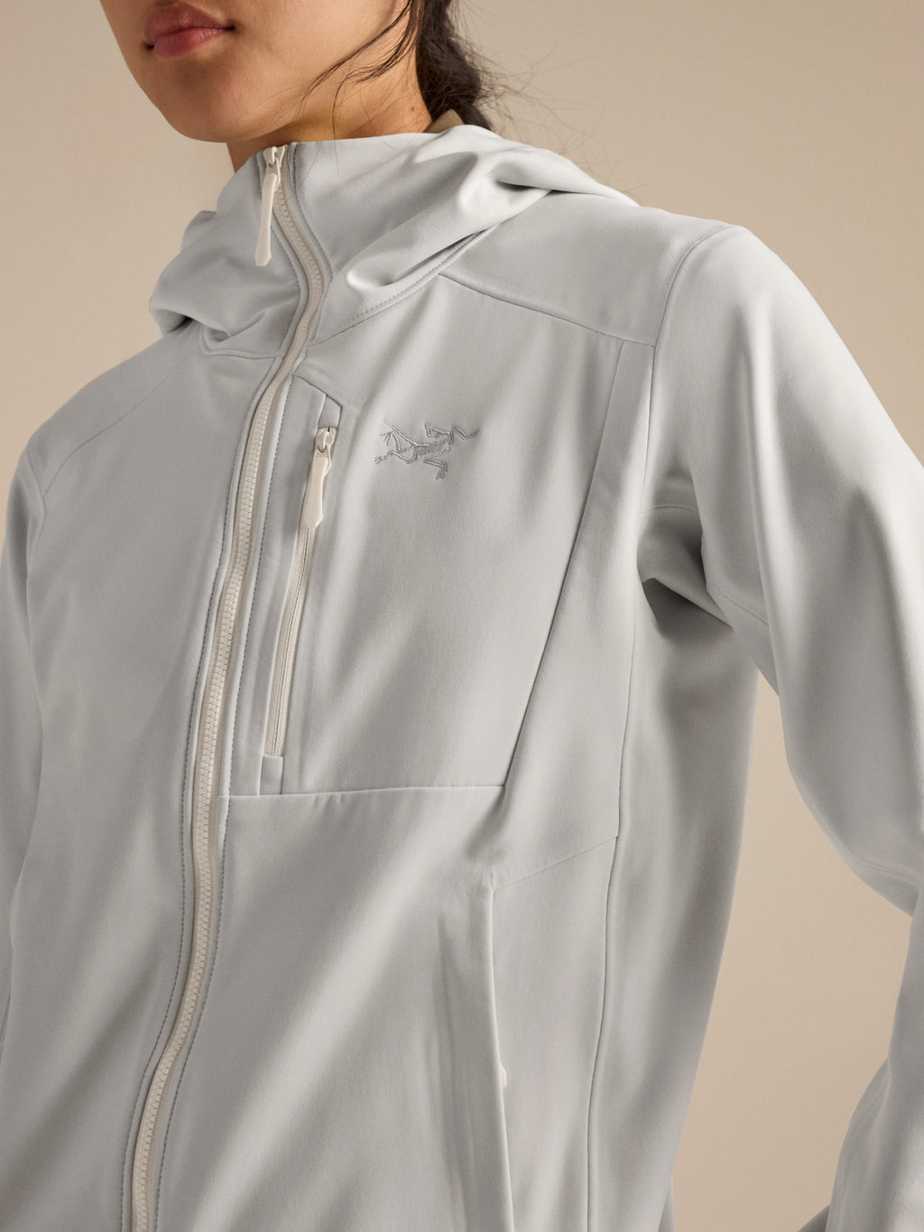 Gamma MX Hoody Women's Arctic Silk Fabric Detail