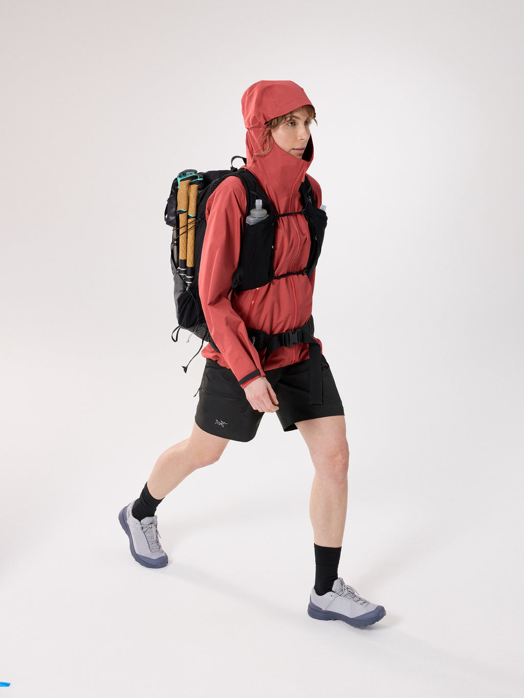 Beta Jacket Women's Stone Red Full Body