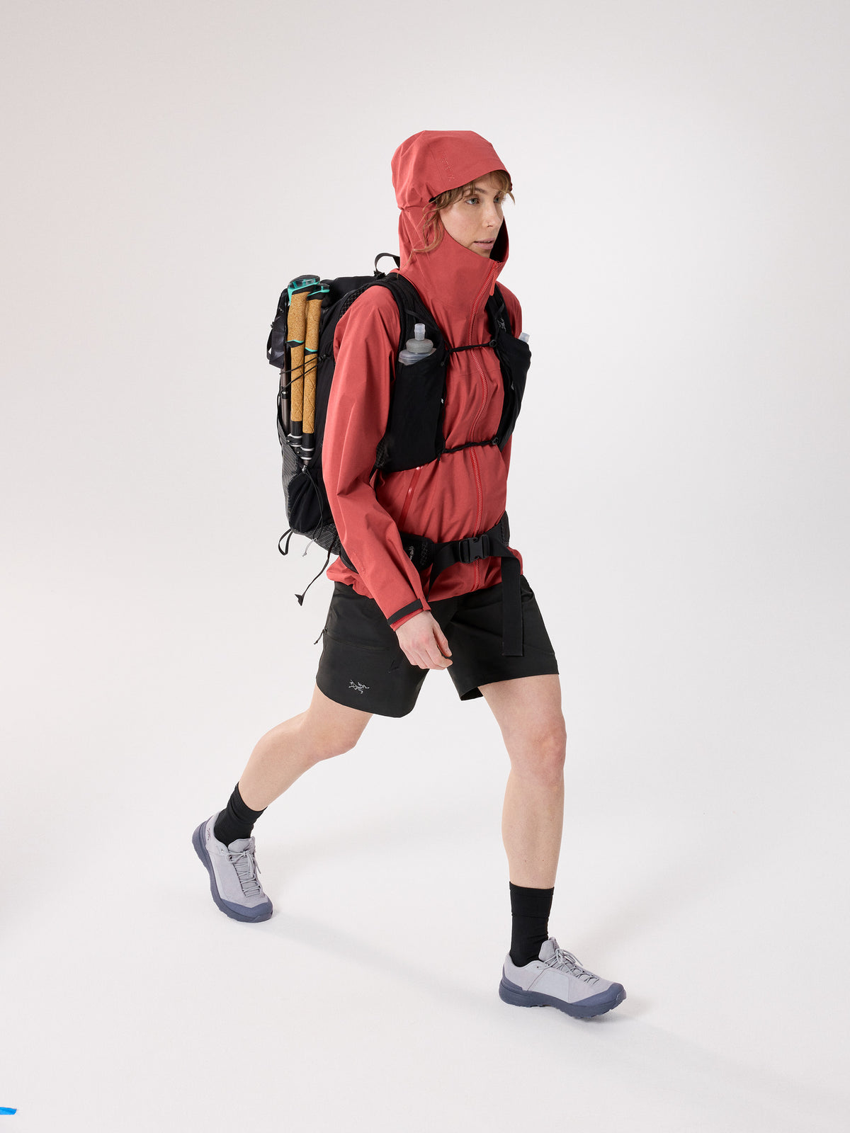 Beta Jacket Women's Stone Red Full Body
