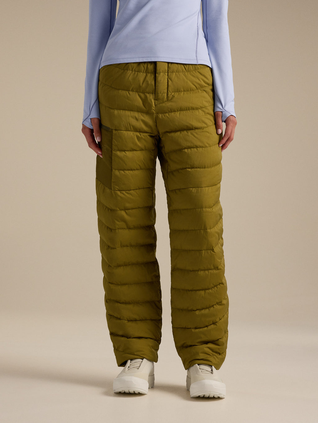 Omineca Down Pant Women's Bracken / Dk Bracken Front View