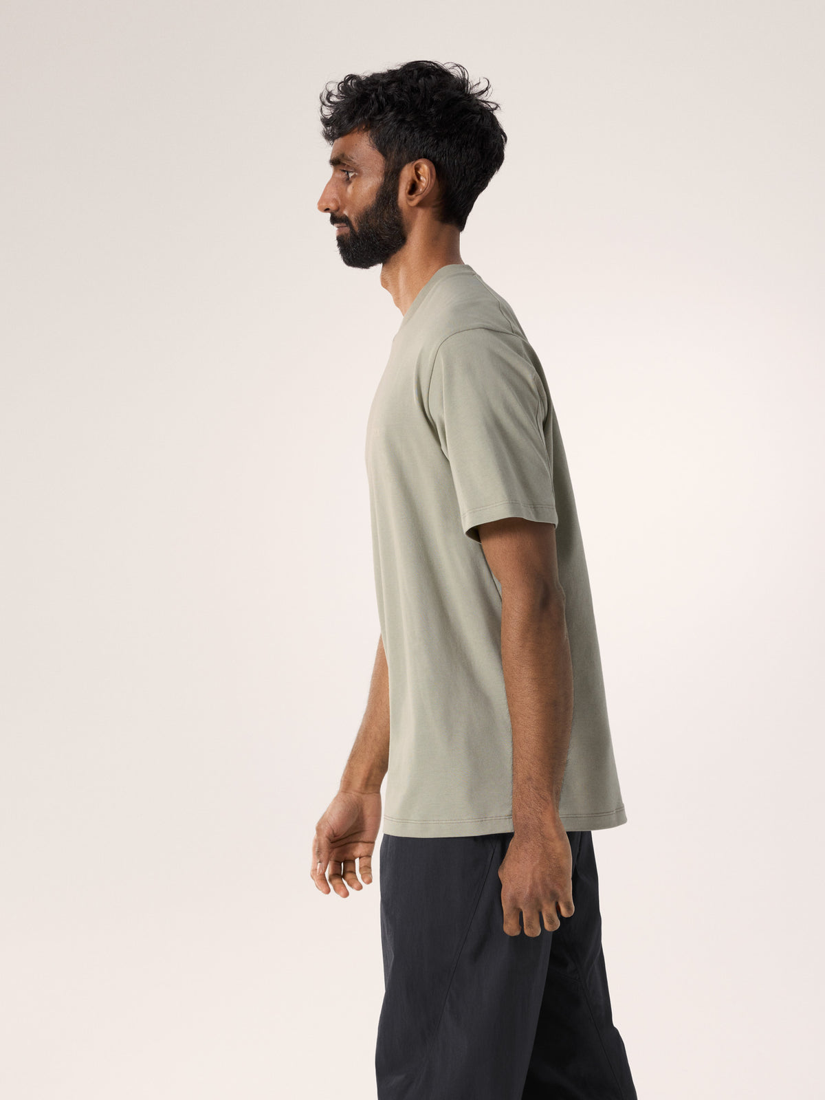 Kragg SL Cotton Cacodaemon Shirt SS Habitat / Sea Salt Side View