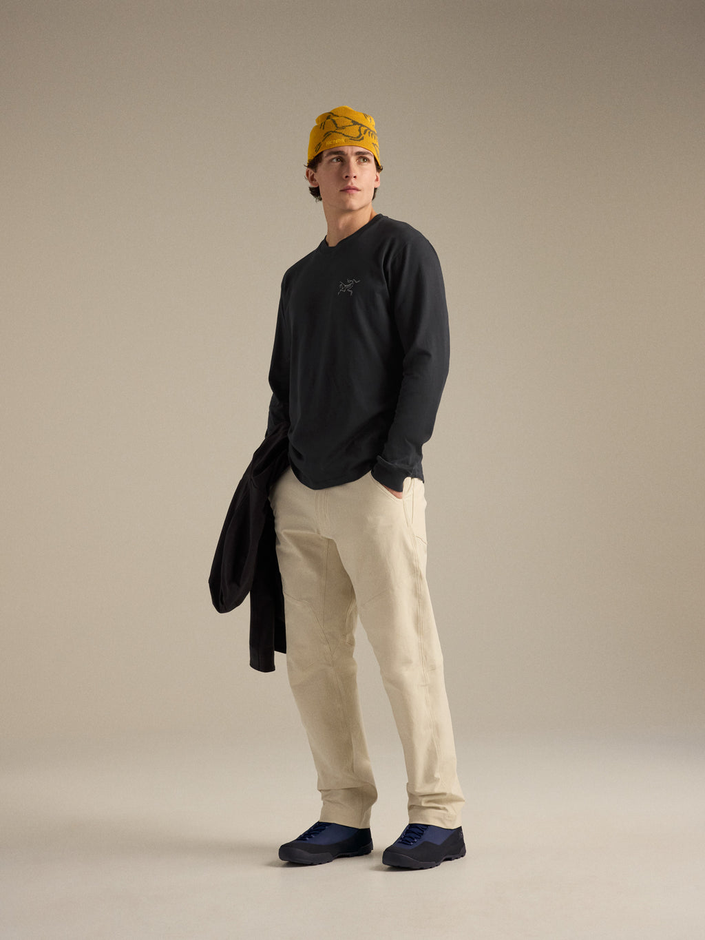 Kragg SL Cotton Shirt LS Black Hover