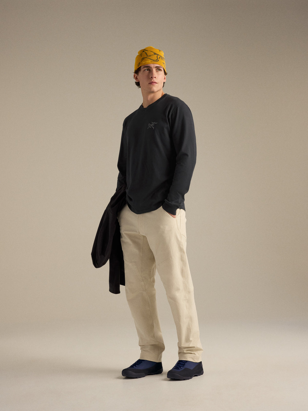 Kragg SL Cotton Shirt LS Black Hover