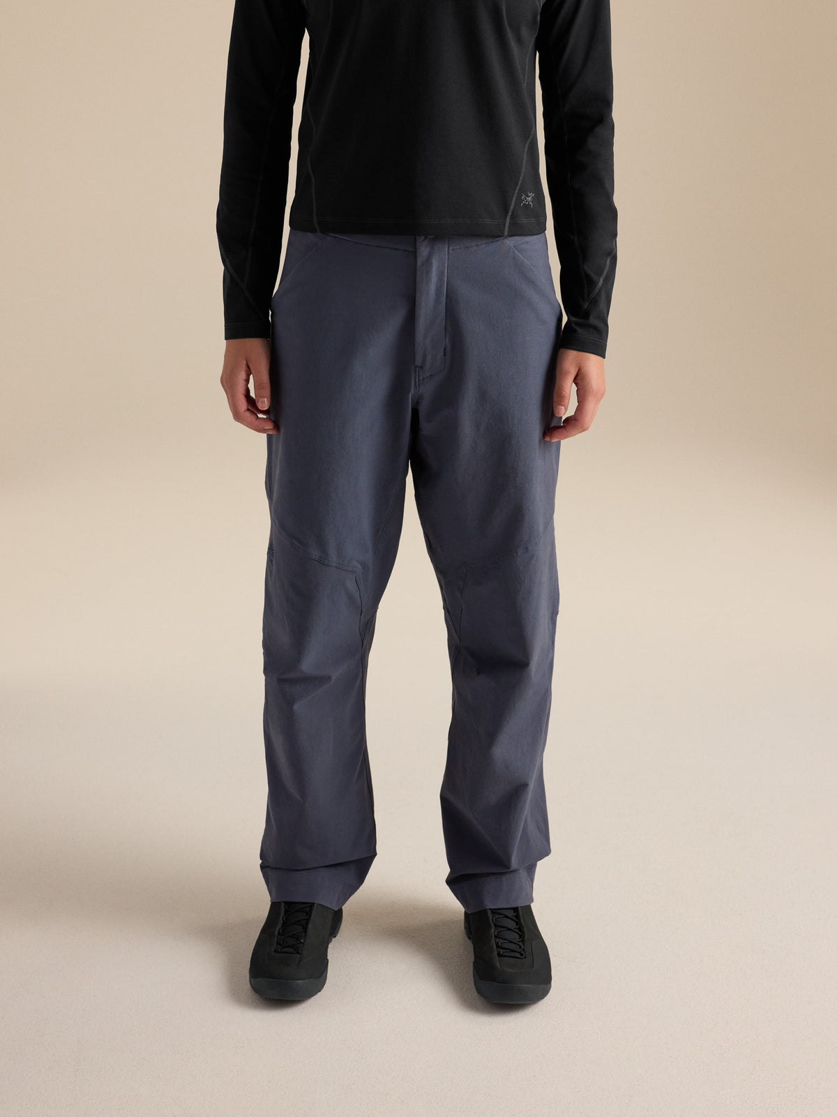 Clarkia Cotton Wide Leg Pant Women's Dk Stratus Front View