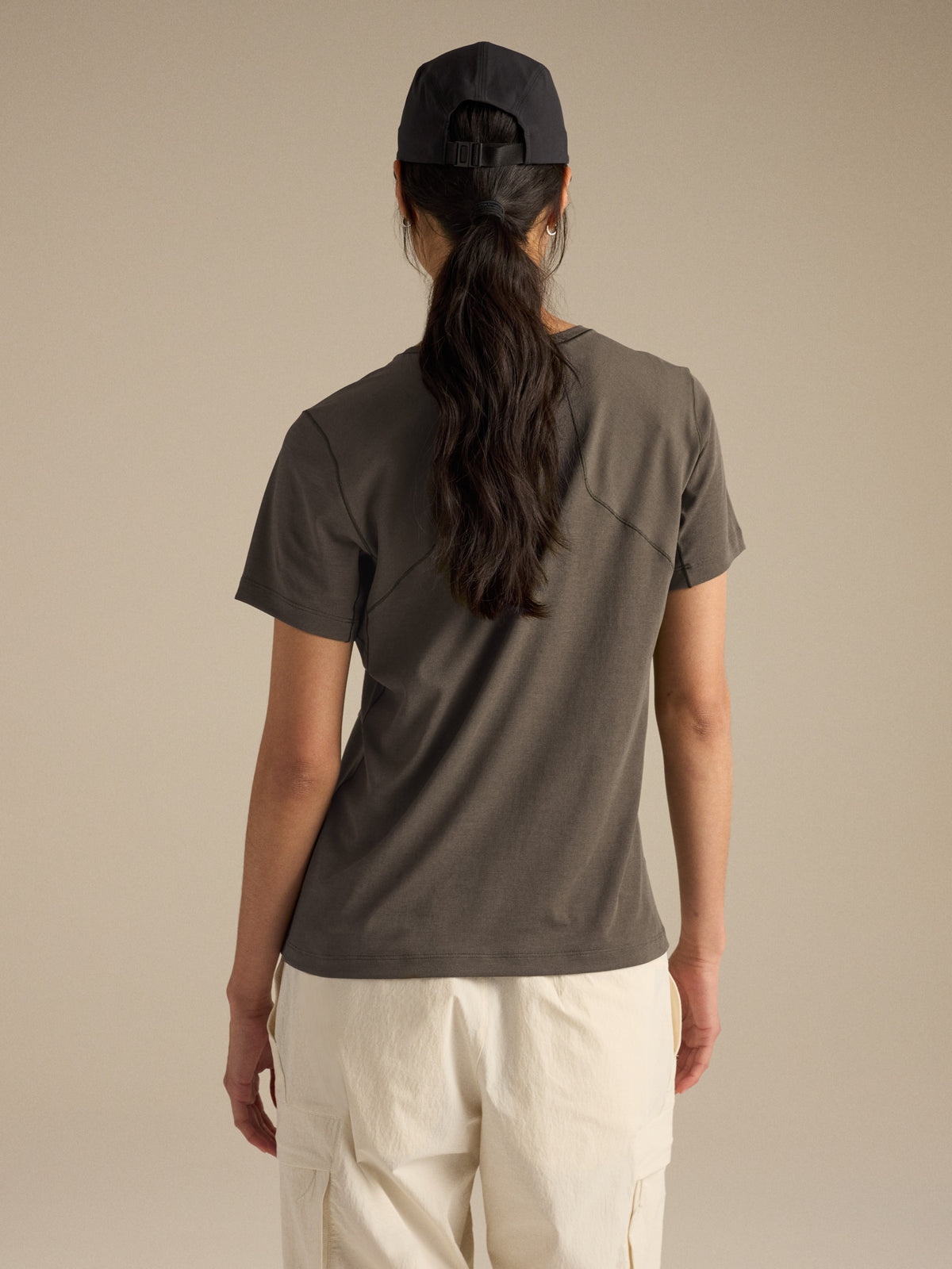 Sunna Crew Shirt SS Women's Mongoose Back View