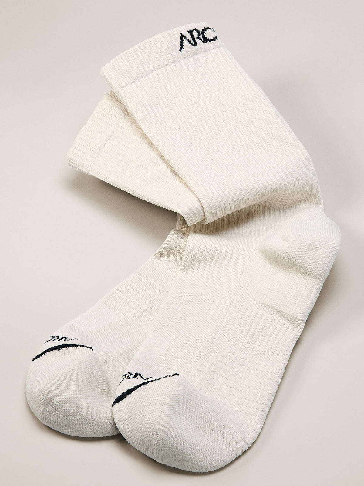 Synthetic Mid Sock Sea Salt Fabric Detail