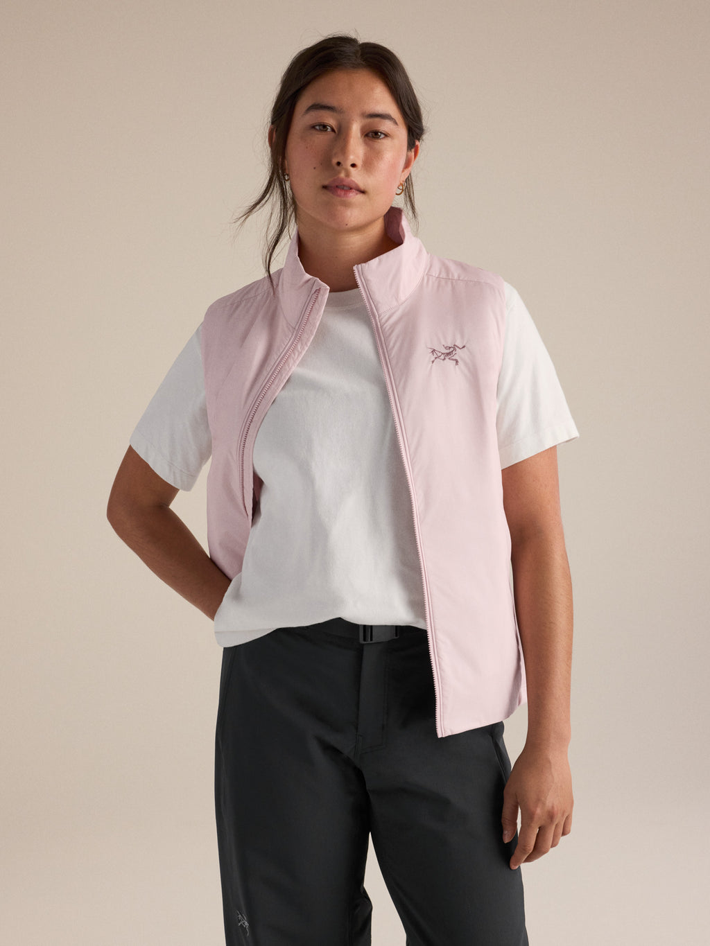 Atom Vest Women's Alpine Rose Detail 1