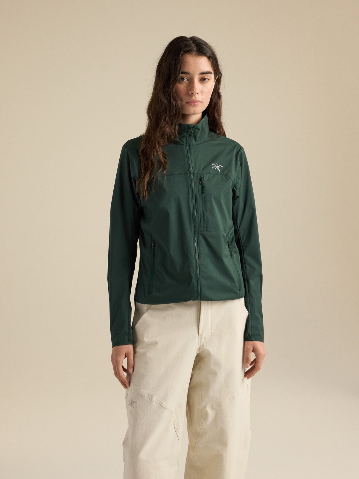 Squamish Jacket Women's Dark Jade Front View