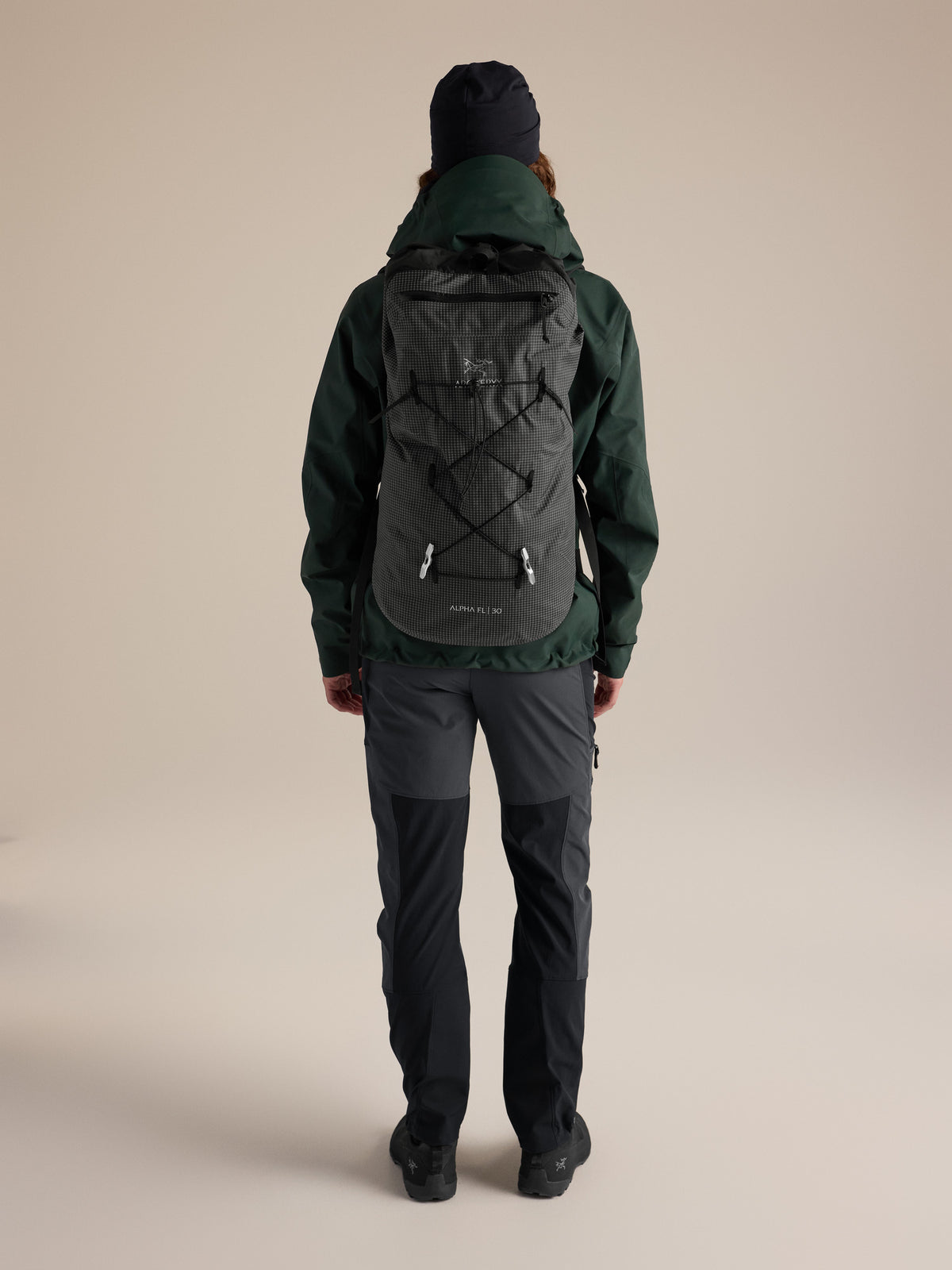 Alpha FL 30 Backpack Black Full Body