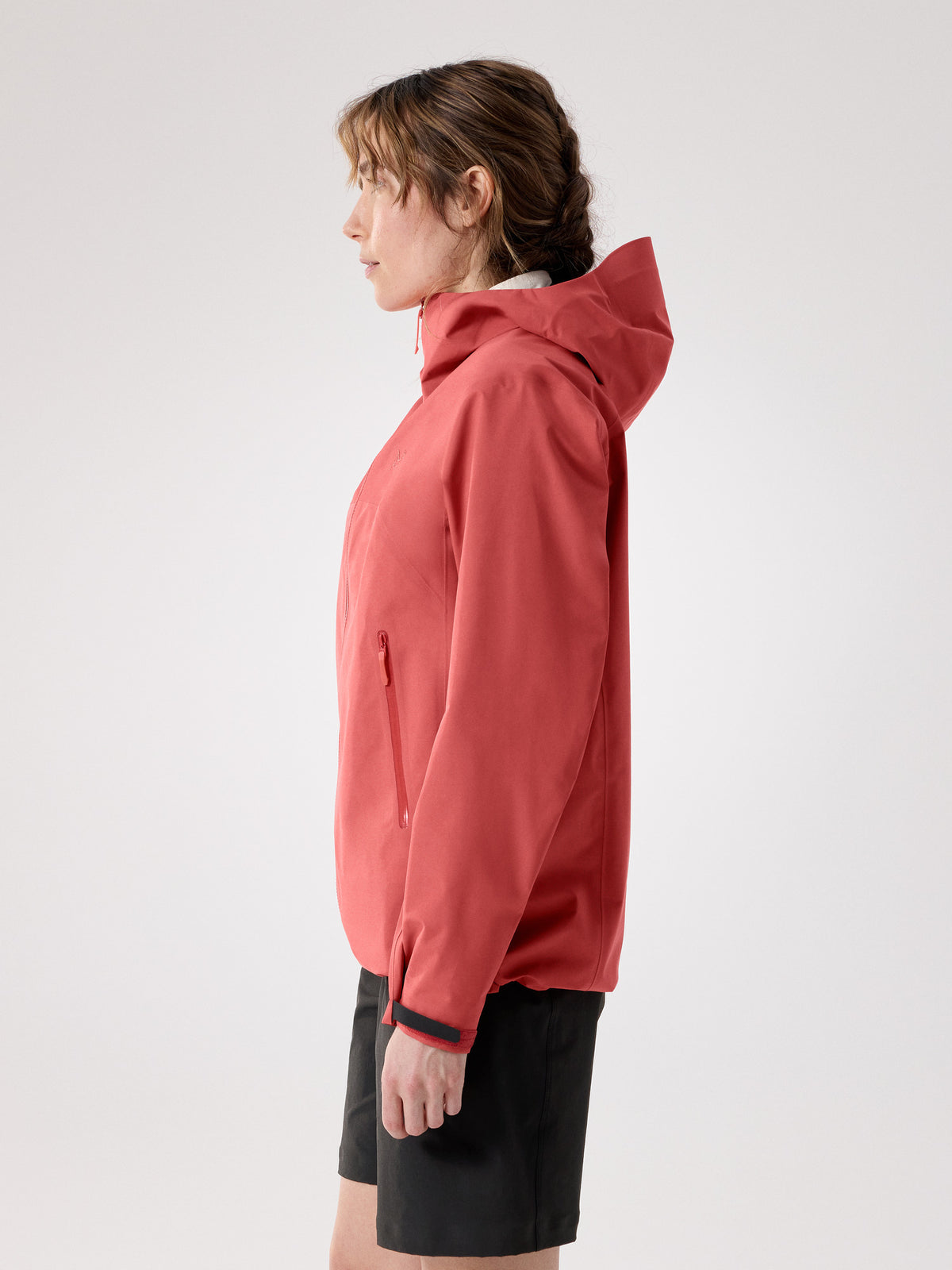 Beta Jacket Women's Stone Red Side View