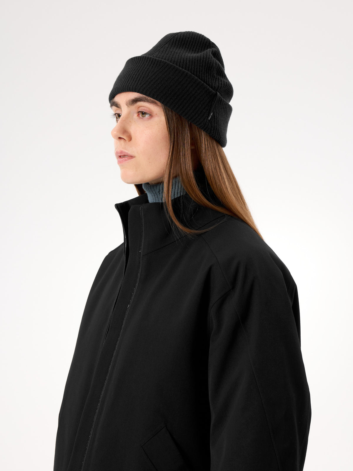 Conic Wool Toque Black Detail 1