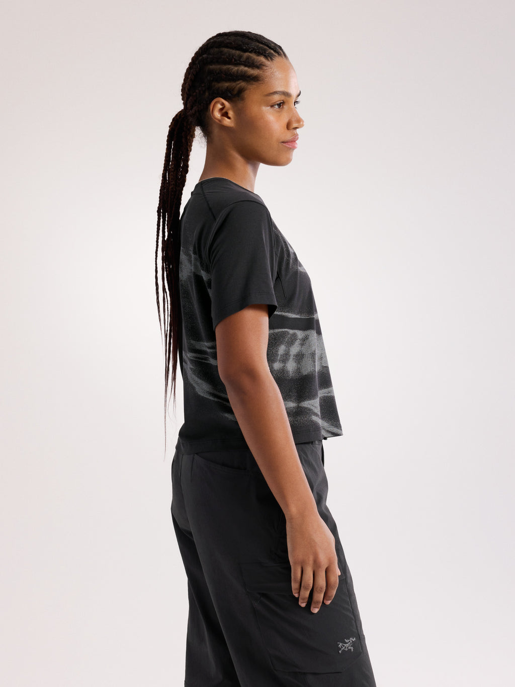 Sunna Speed Bird Crop Shirt Women's Black Side View