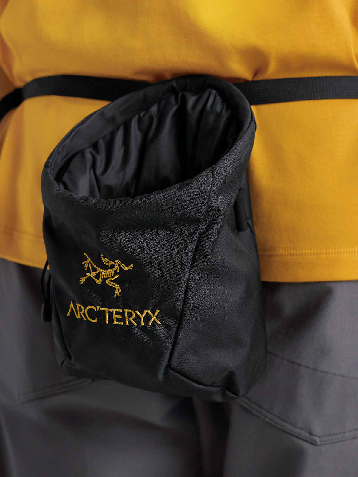 Ion SL Chalkbag 24K Black Fabric Detail