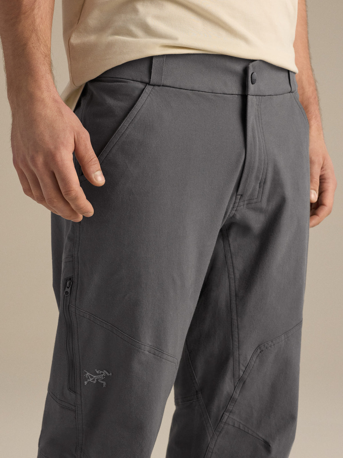 Cronin Cotton Pant Cloud Waist Detail