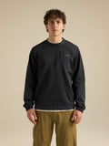 Konseal Crew Neck Pullover Black Front View