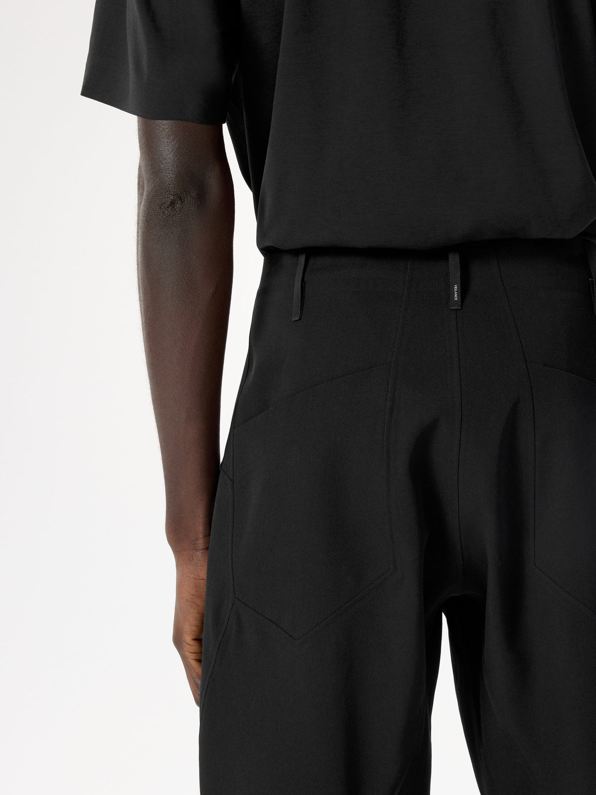 Voronoi Wool Pant Black Detail 3