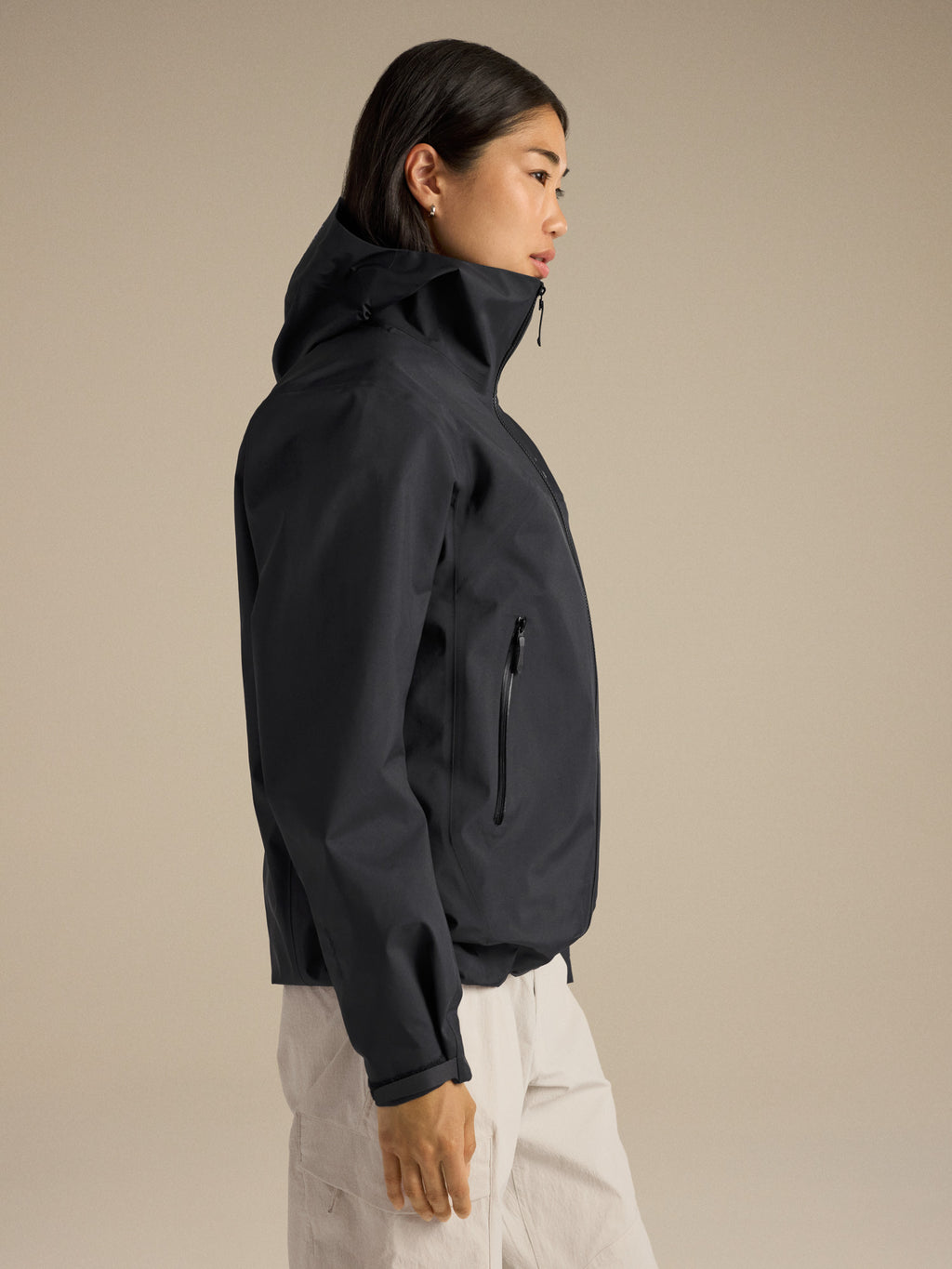 Beta Jacket Women's Black Side View