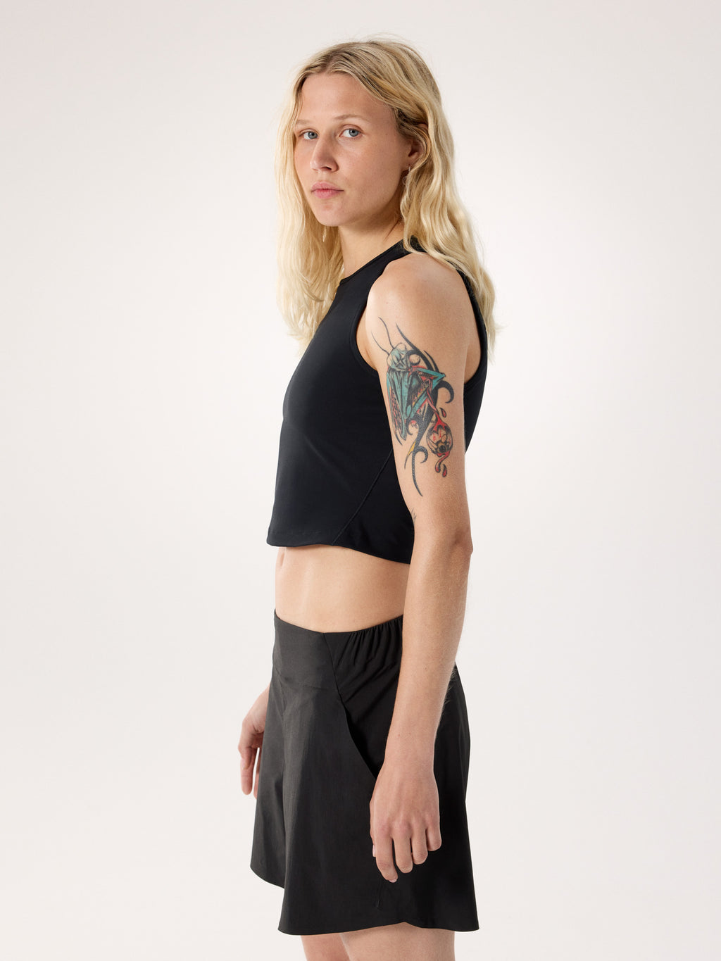Soria Tank Women's Black / White Side View