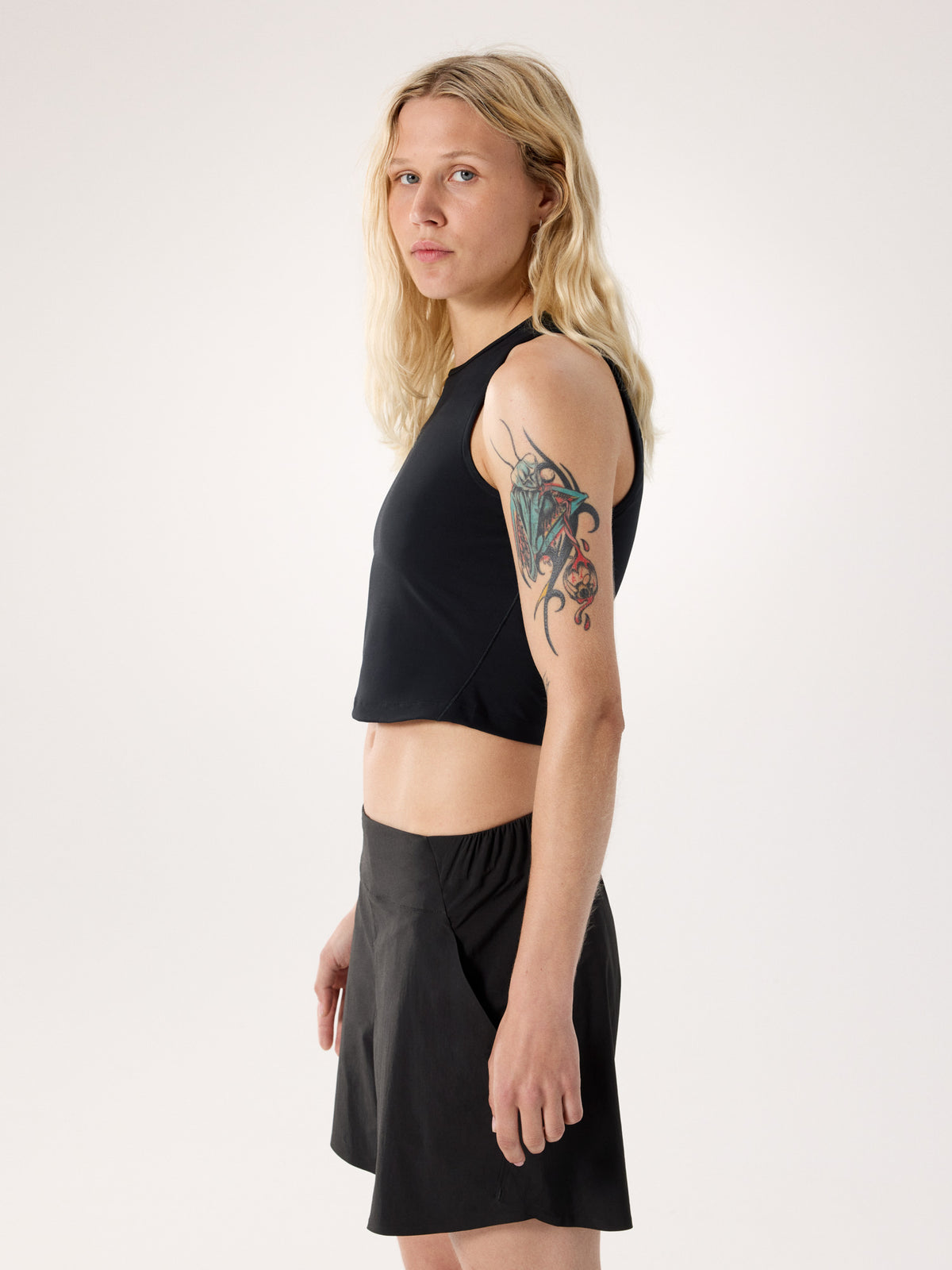 Soria Tank Women's Black / White Side View