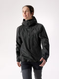 Alpha SL Anorak Women's Black Front View