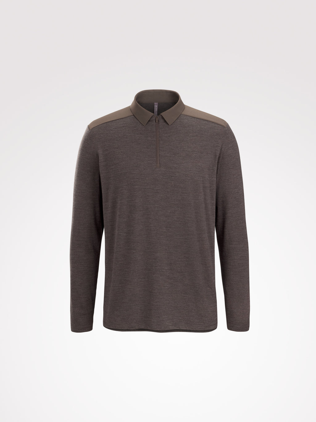 Frame Polo Shirt LS Sable Heather 
