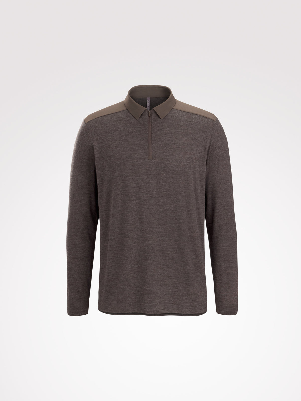 Frame Polo Shirt LS Sable Heather 