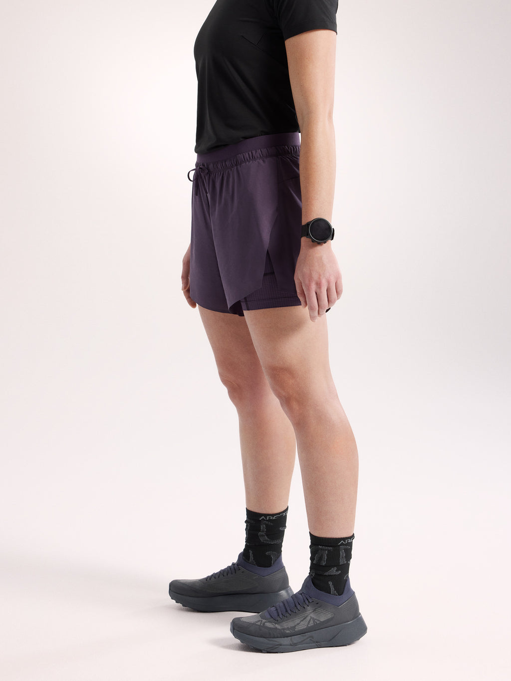 Norvan 2 in 1 Short 5" Women's Moondrop Side View