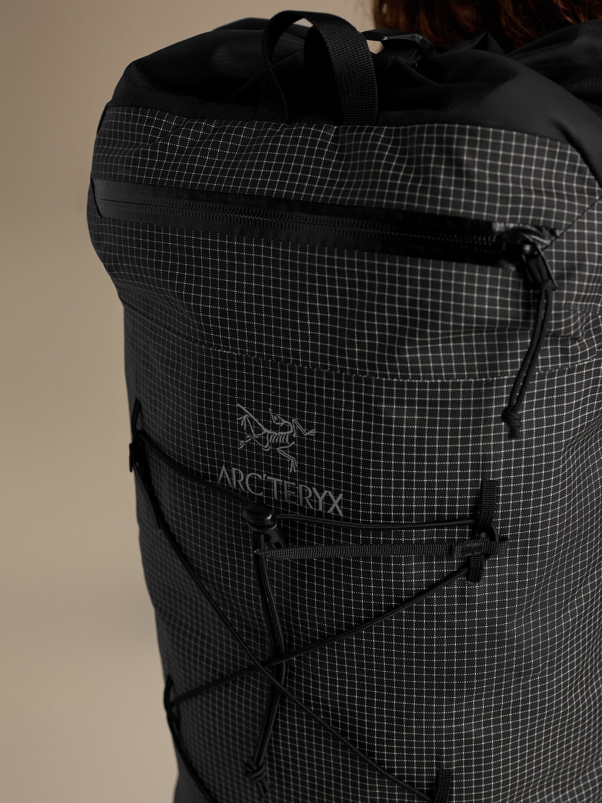 Alpha FL 20 Backpack Black Fabric Detail