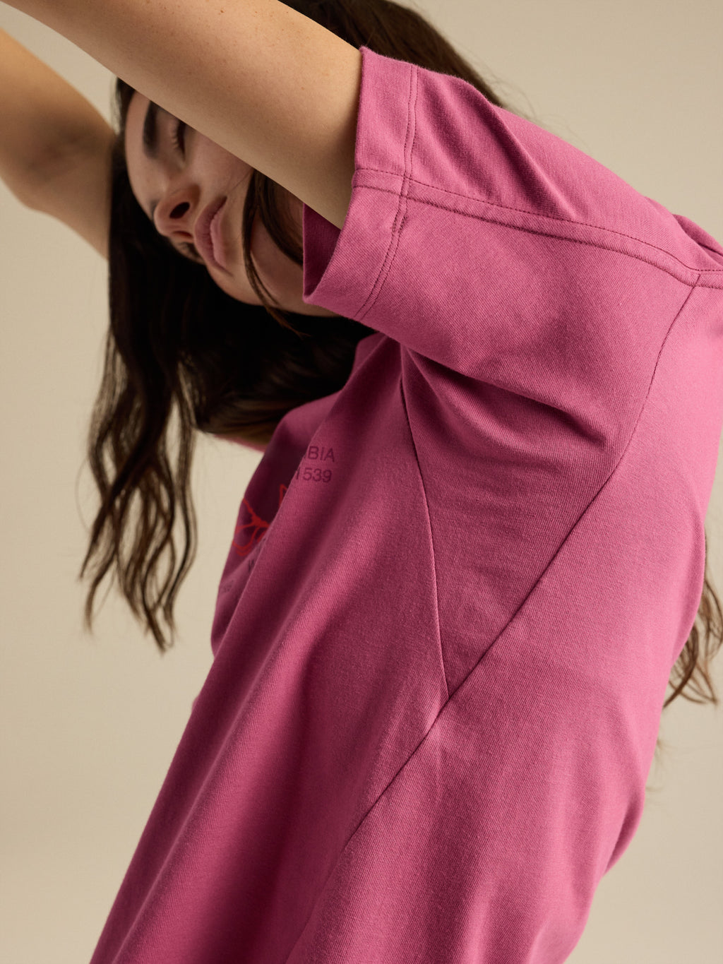 Kragg Cotton Dream State Crew Neck Shirt SS Women's Lt Renegade / Renegade Fabric Detail