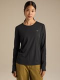 Sunna Crew Shirt LS Women's Black Front View