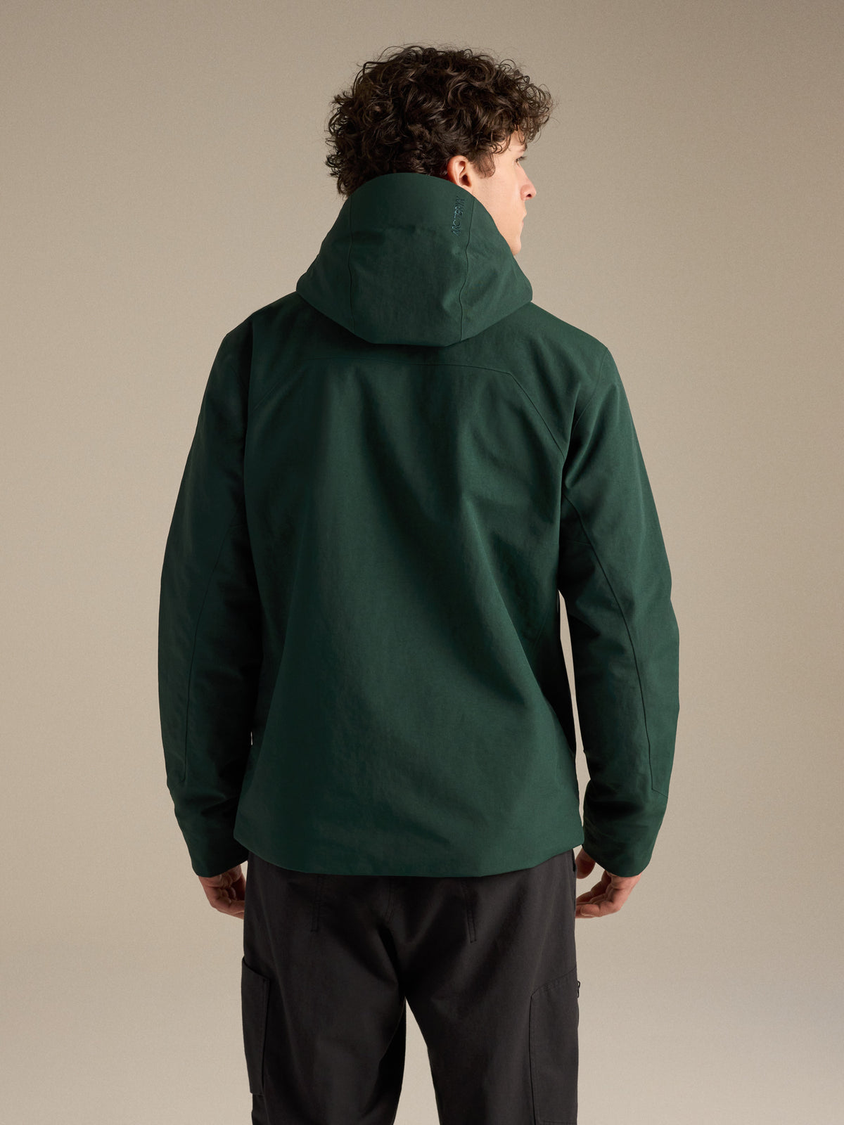 Therme Insulated Jacket Dark Jade Back View