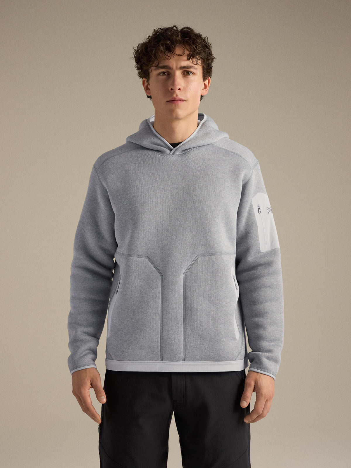 Covert Pullover Hoody Solitude Heather Front View