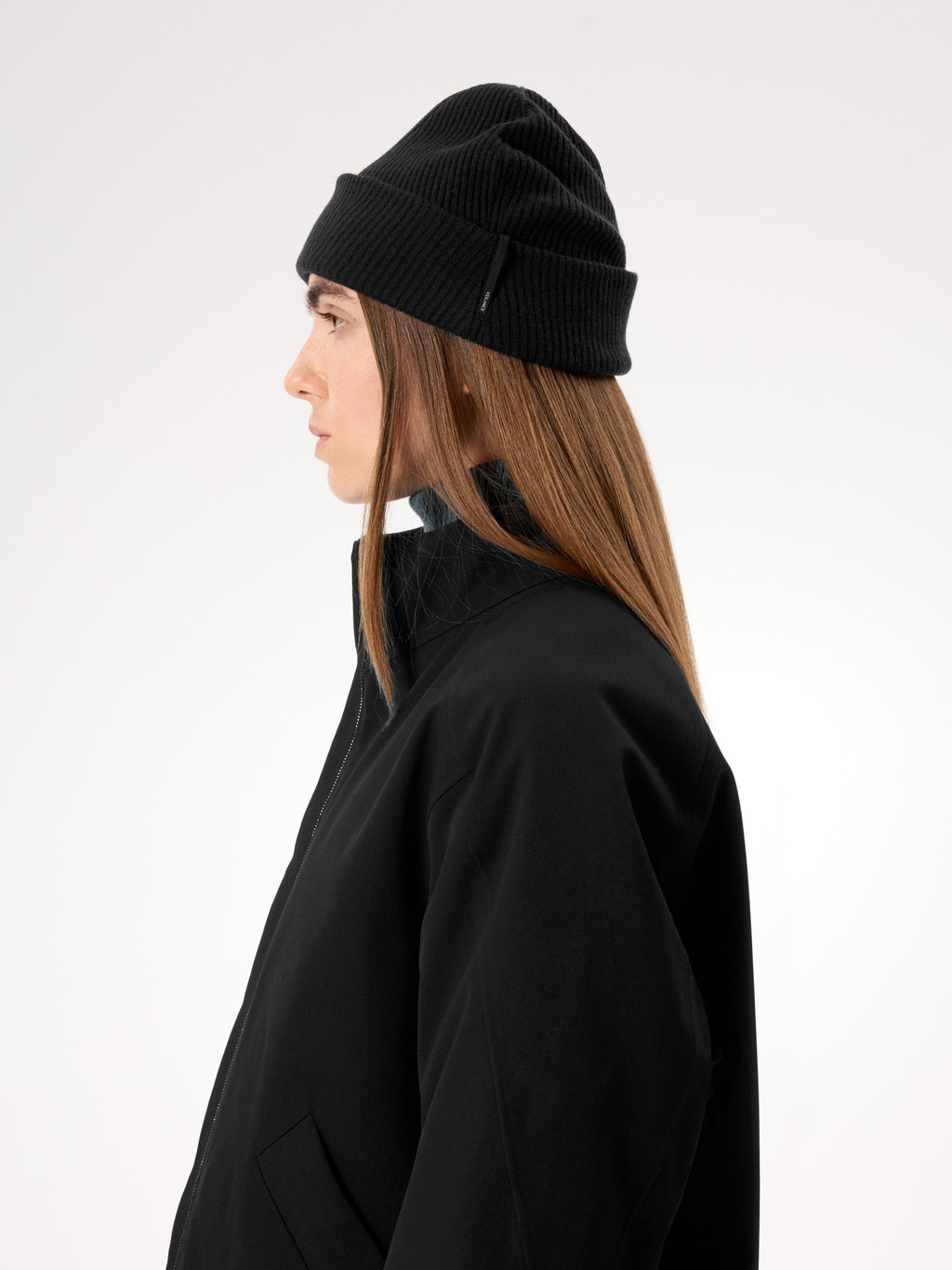 Conic Wool Toque Black Profile