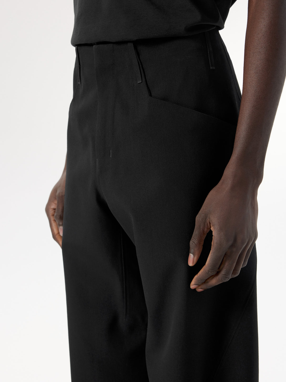Voronoi Wool Pant Black Hover