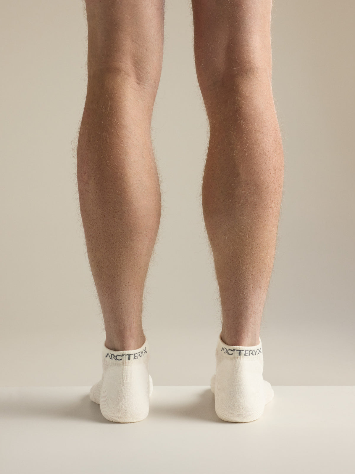 Merino Wool Low Cut Sock White Back View