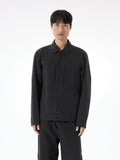 Mionn Insulated Overshirt Black Front View