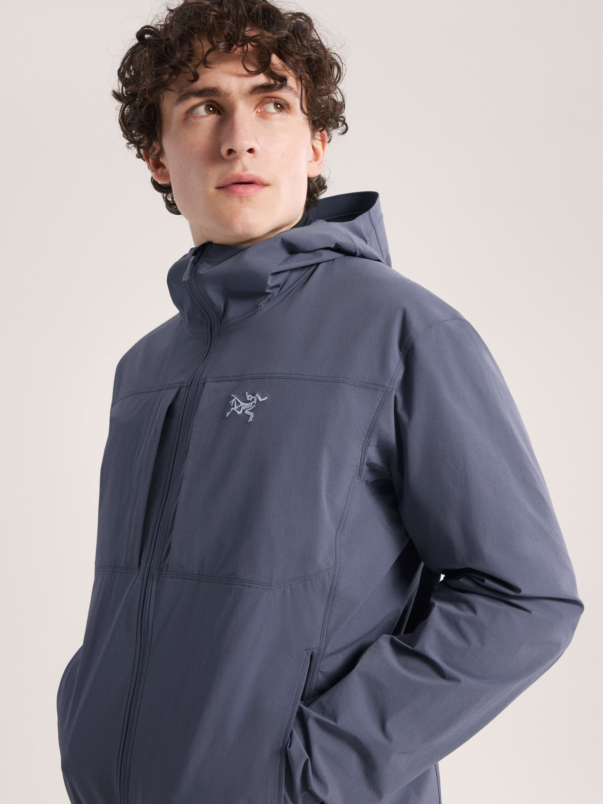 Gamma Lightweight Hoody Dk Stratus Hover